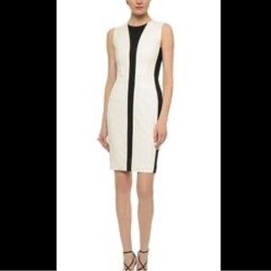 NARCISO RODRIGUEZ Black & White Colorblock Sheath Dress
Size 42 USA SIZE 10